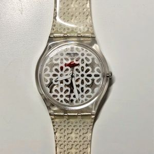 Swatch Swiss Watch Snowflake Design